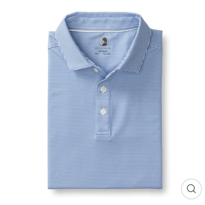Duck Head - SS Long Drive Performance Polo Lake Blue