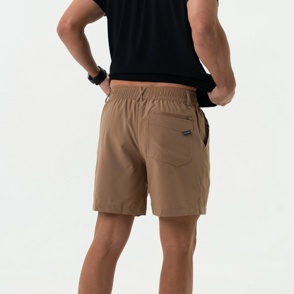 Burlebo - 7" Everyday Short Desert Tan All Over Ducks