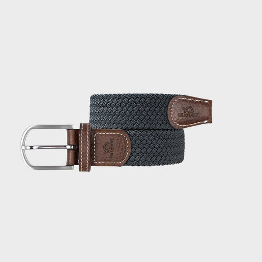 BILLYBELT - Flannel Grey Elastic Braided Belt