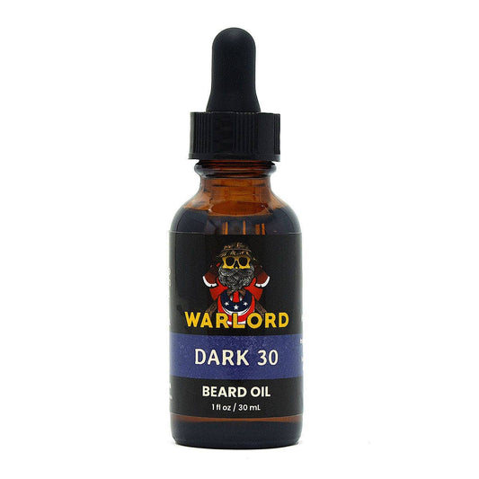 Warlord - Men's Grooming Essentials | Veteran Owned - Dark 30 Beard Oil: 1 oz