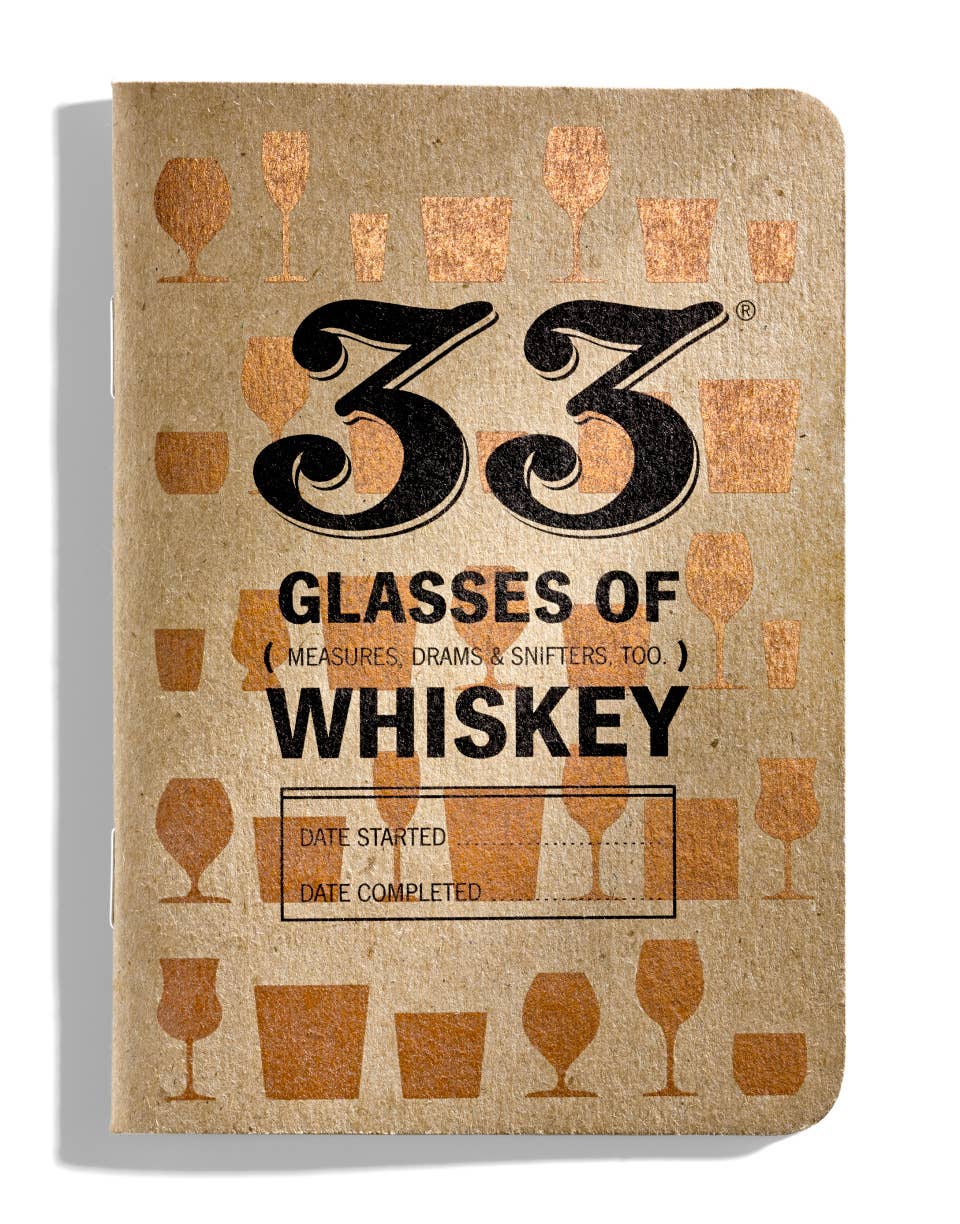 33 Books Co. - 33 Glasses of Whiskey  Journals