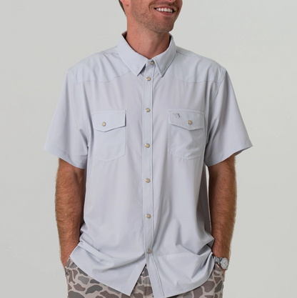 Burlebo - Performance Western Shirt Light Grey