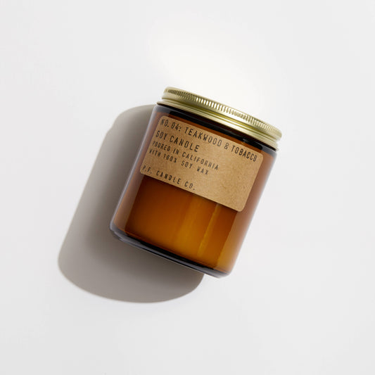 P.F. Candle Co. - Teakwood & Tobacco 7.2 oz. Soy Candle
