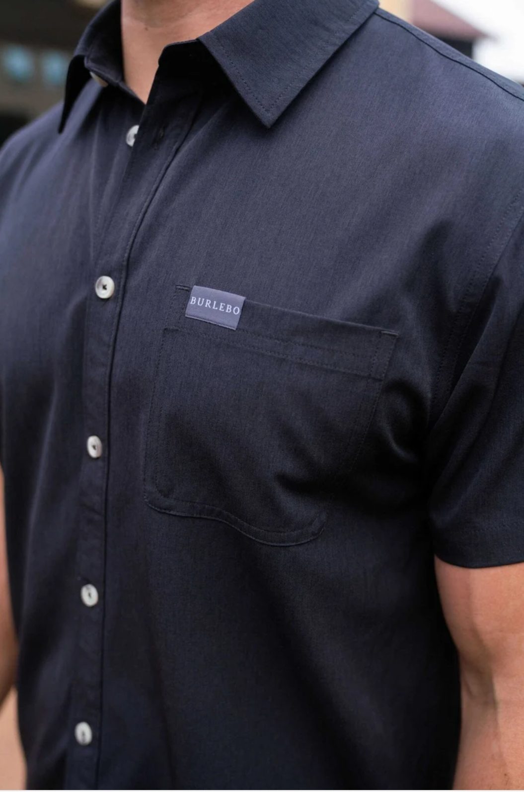 Burlebo - Heather Black Button Up