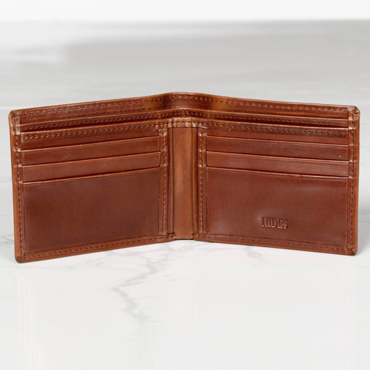 Hides - Full Grain Leather Wallet - 6 Cards Bifold