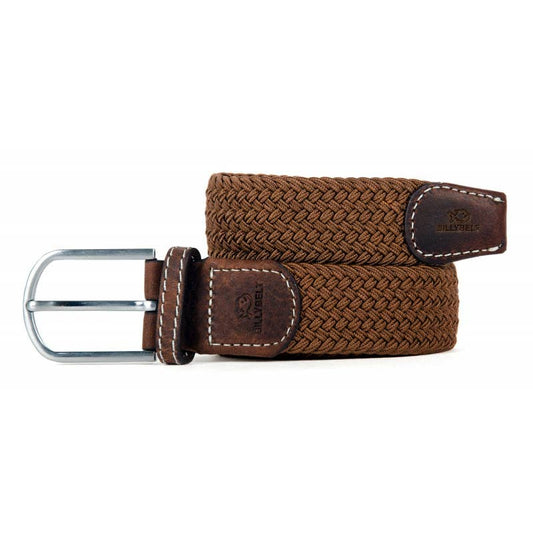 BILLYBELT - Camel Brown Elastic Braided Belt
