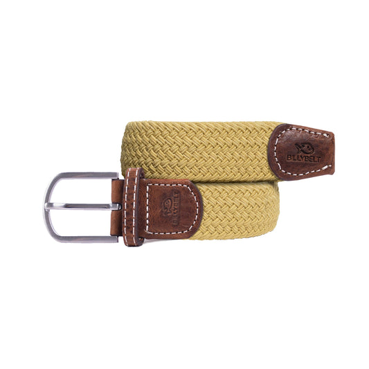 BILLYBELT - Curry Yellow Elastic Braided Belt