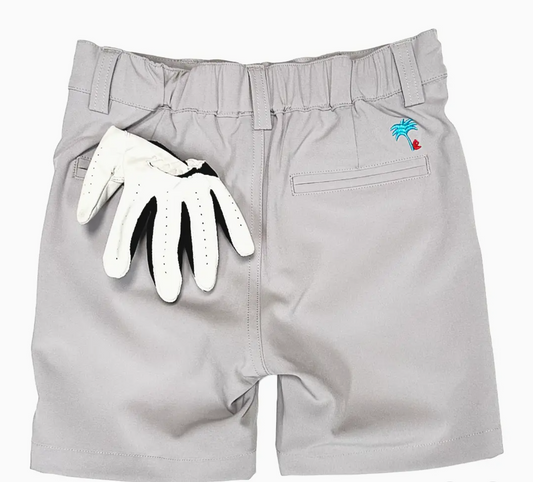 Bear and Palm - Youth Grey Performance Shorts