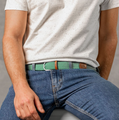 BILLYBELT - Golf Green Elastic Braided Belt
