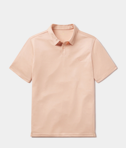 The Normal Brand - Performance Pique Polo in Dusty Rose