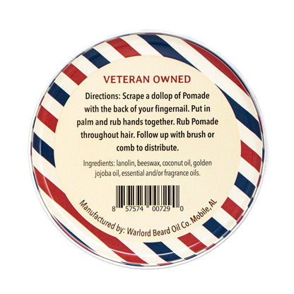 Warlord - Men's Grooming Essentials | Veteran Owned - Warlord Classic Hair Pomade – Barbershop: 4 oz