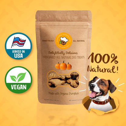 Delightfully Delicious Dog Treats - Organic Pumpkin Dog Treats