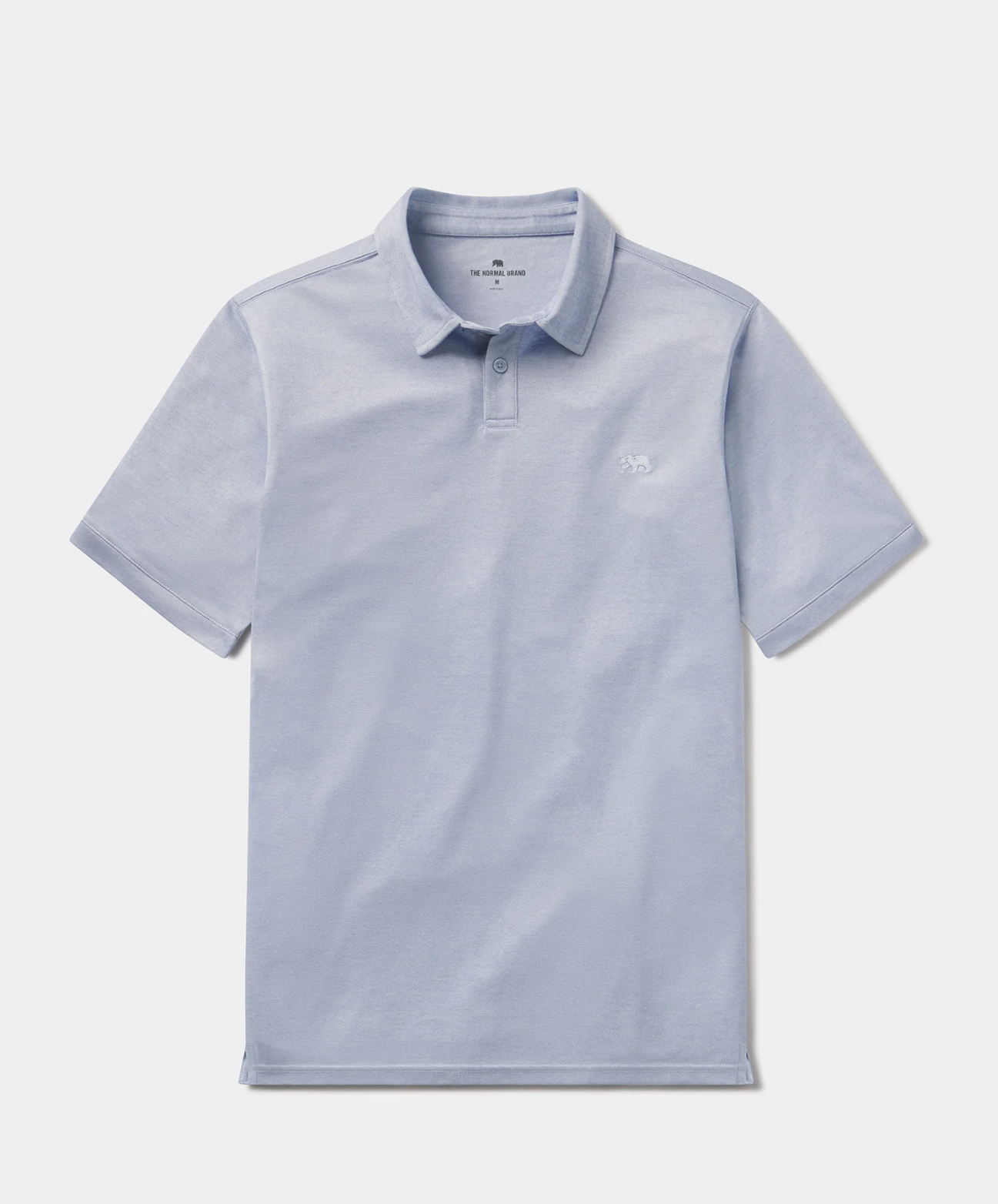 The Normal Brand - Performance Pique Polo in Glacier Blue