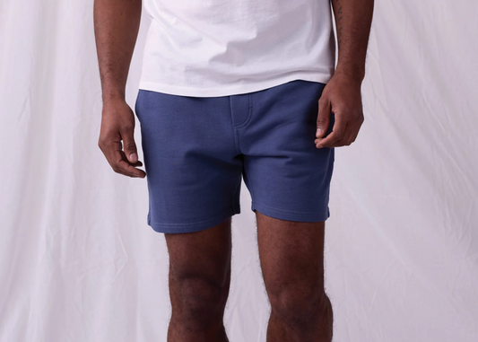 The Normal Brand - Cole Terry Shorts in Vintage Blue