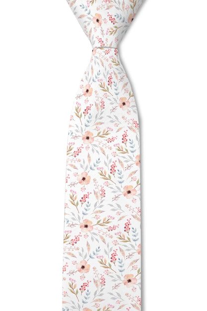 Tough Apparel - Pastel - Pastel Flower Tie: 3.25" Standard Tie