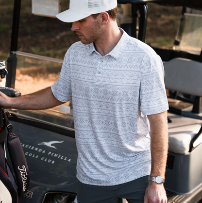 Burlebo - Performance Polo Grey Aztec