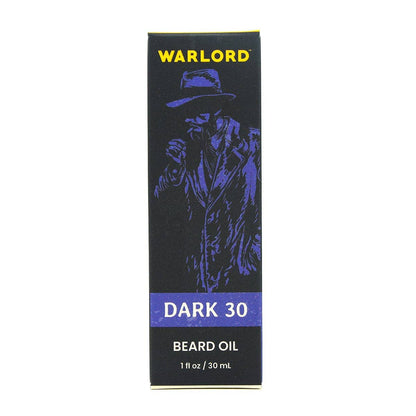 Warlord - Men's Grooming Essentials | Veteran Owned - Dark 30 Beard Oil: 1 oz