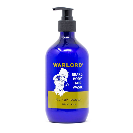 Warlord - Men's Grooming Essentials | Veteran Owned - Southern Tobacco Beard, Body, & Hair Wash