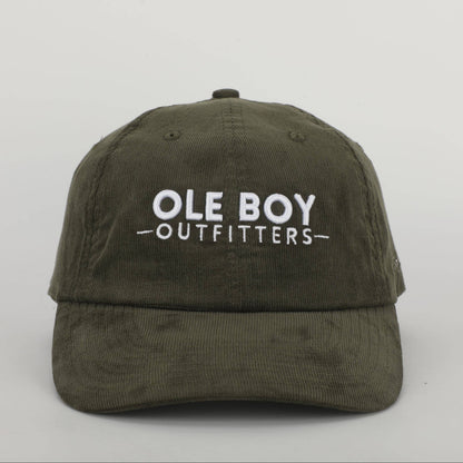 Ole Boy Outfitters - OLE BOY Classic Logo Corduroy Dad Hat - Green