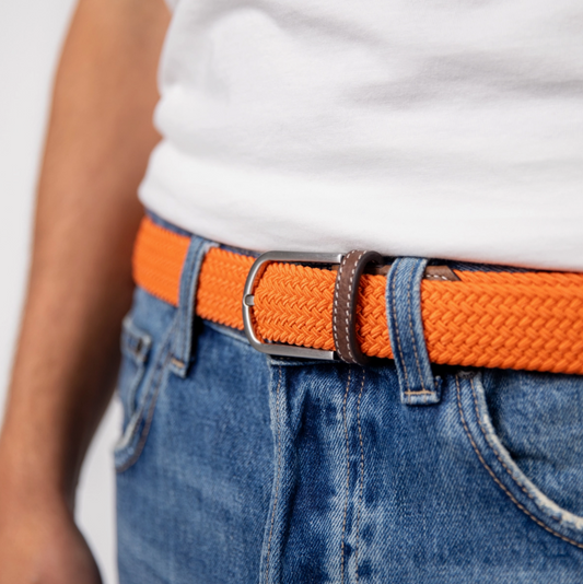 BILLYBELT - The Tangerine Elastic Braided Belt