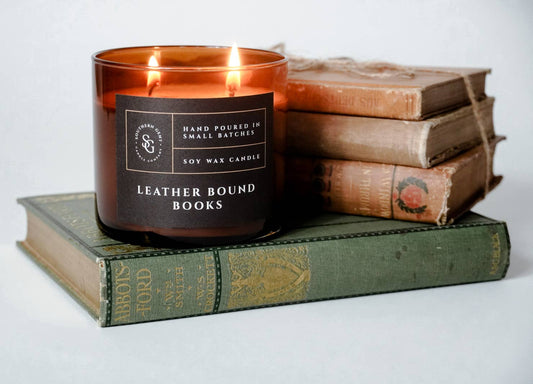 Southern Gent Candles - "Leather Bound Books" Soy/Coconut Wax Candle