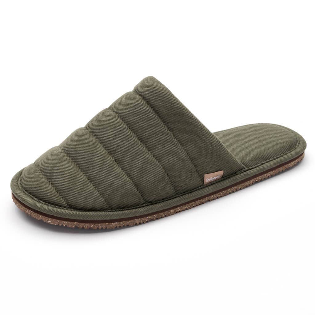 Feelgoodz - Men’s Quilted Mule Slipper: MEDIUM (8-9), LEAF
