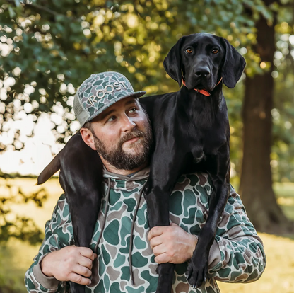 Roost - Quilted Hoodie in Camo