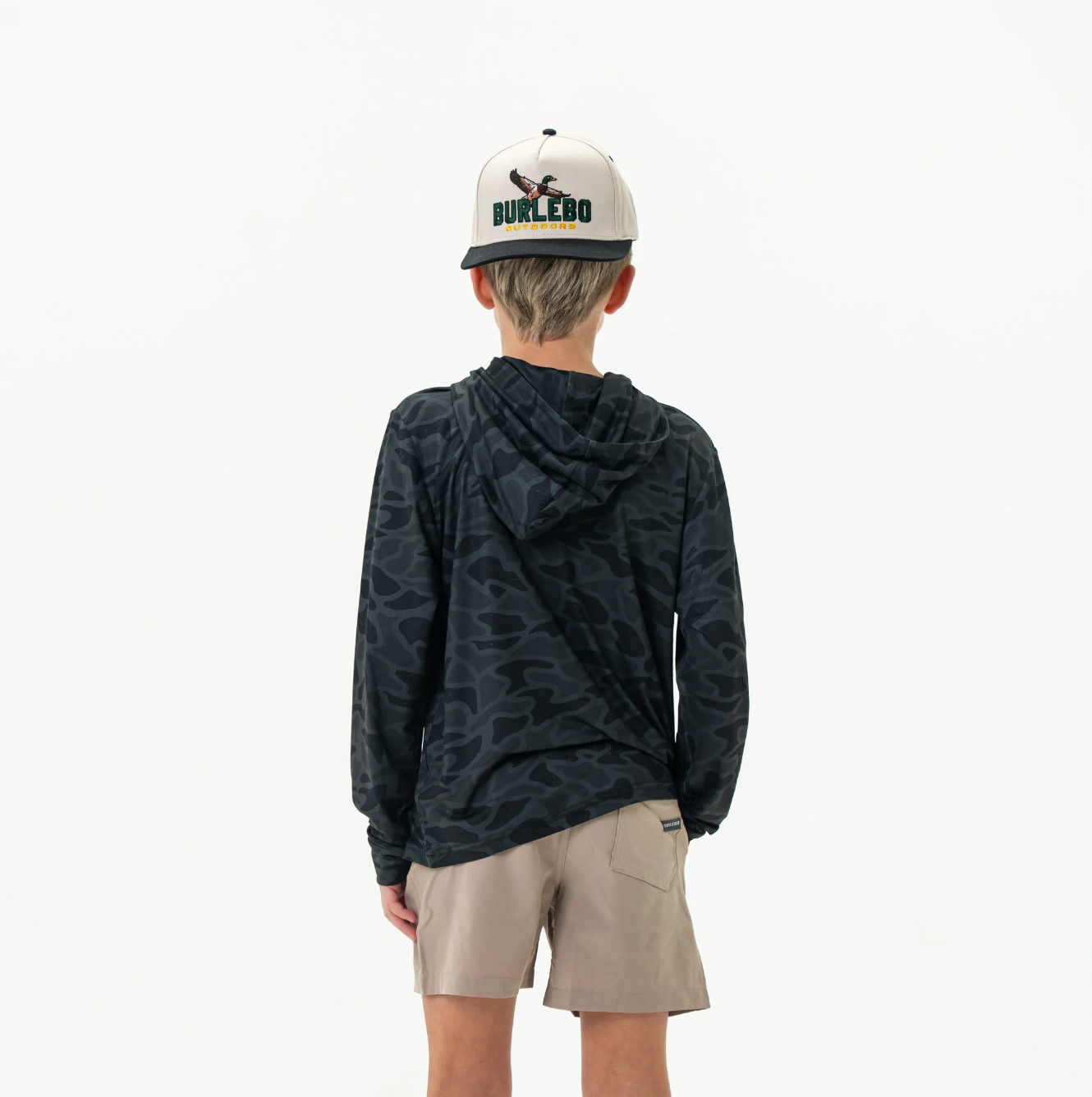 Burlebo - Youth Performance Hoodie Black Camo