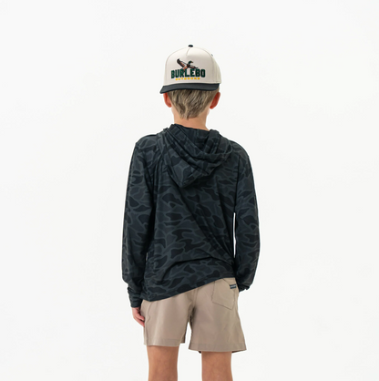 Burlebo - Youth Performance Hoodie Black Camo