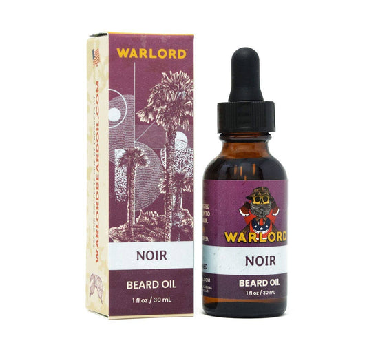Warlord - Men's Grooming Essentials | Veteran Owned - Noir Beard Oil: 1 oz.