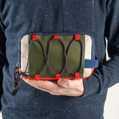 BILLYBELT - Navy and ivory recycled polyester toilet bag: One size