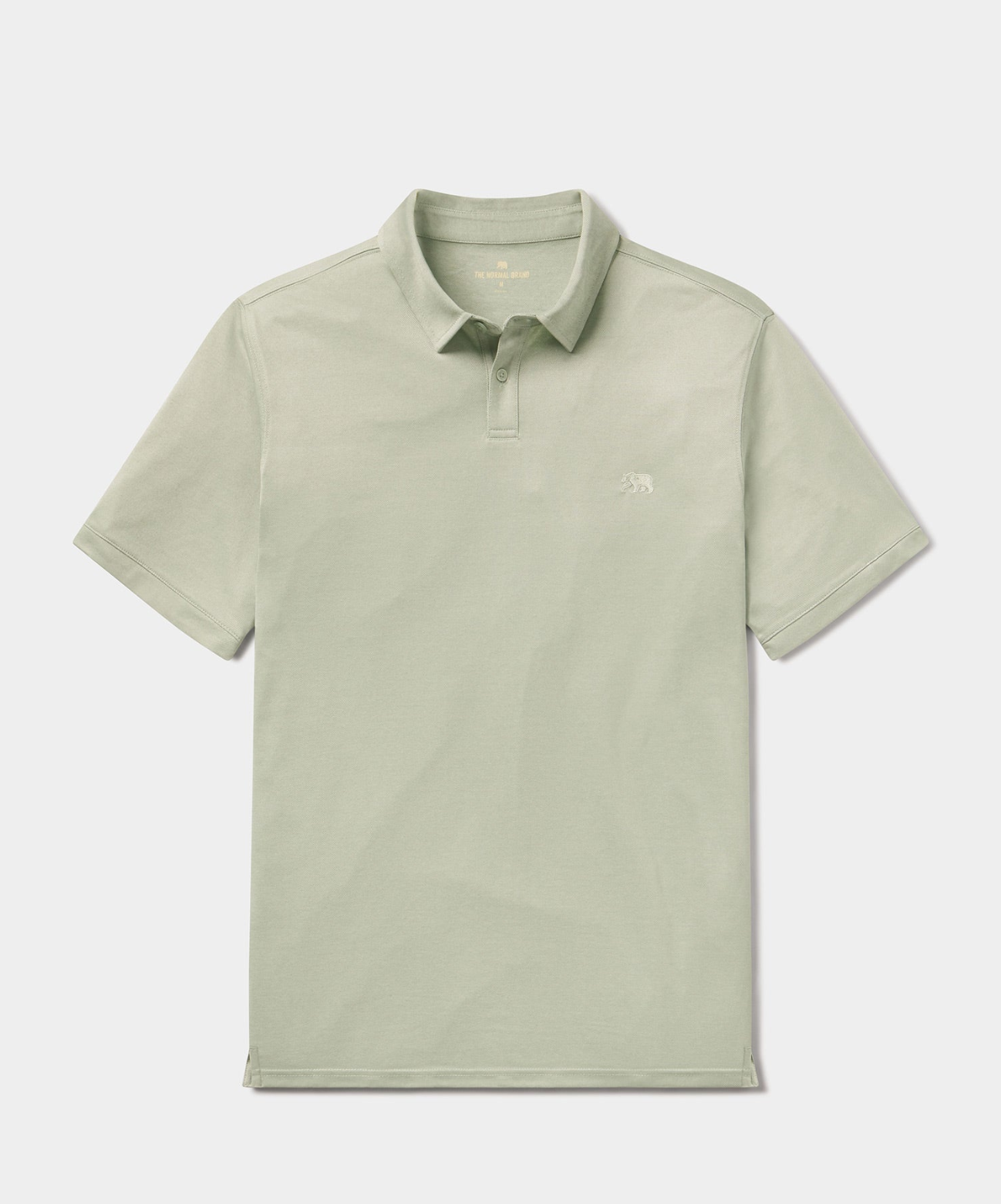 The Normal Brand - Performance Pique Polo in Juniper Green