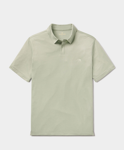 The Normal Brand - Performance Pique Polo in Juniper Green
