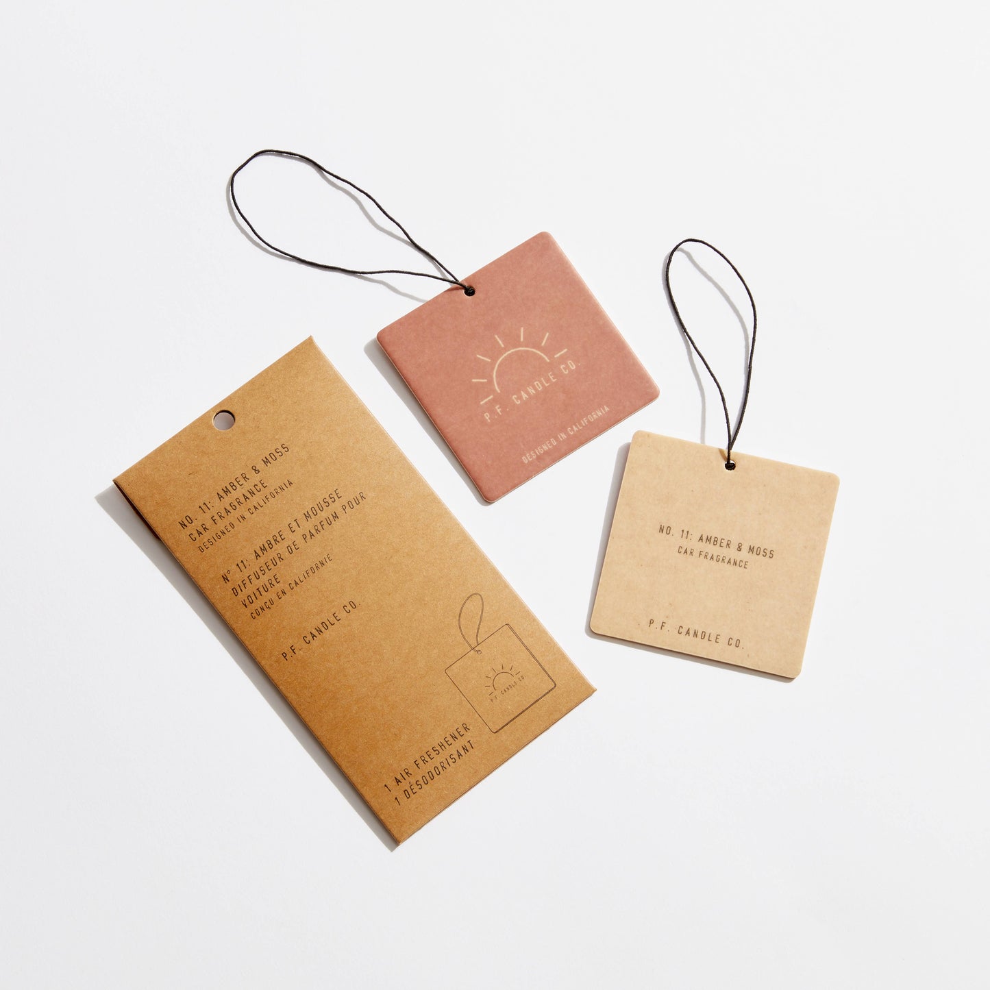 P.F. Candle Co. - Amber & Moss Car Fragrance