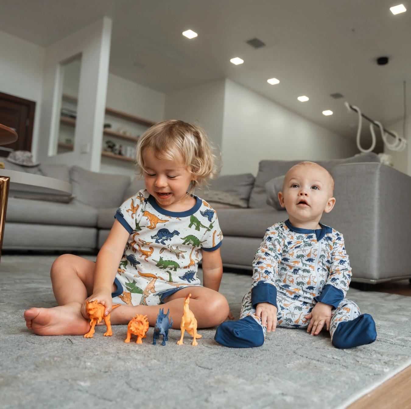 Burlebo - Youth Sleep Short Set Jumbo Dino-Mite