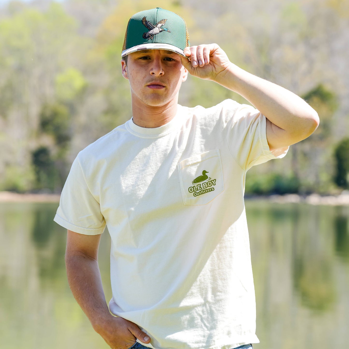 Ole Boy Outfitters - OLE BOY Flying Mallard Camo Trucker Hat