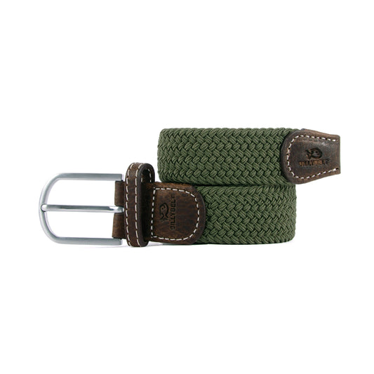 BILLYBELT - Army Green Elastic Braided Belt