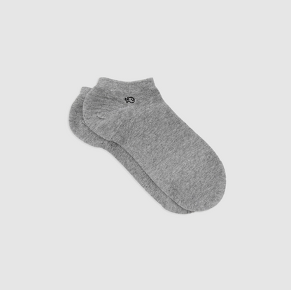 BILLYBELT - Plain Grey Combed Cotton Ankle Socks