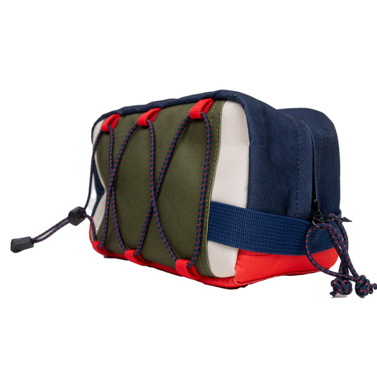 BILLYBELT - Navy and ivory recycled polyester toilet bag: One size