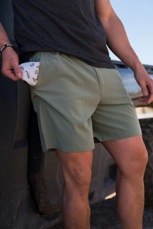 Burlebo - 7" Everyday Short Light Sage Fish Toss Pocket