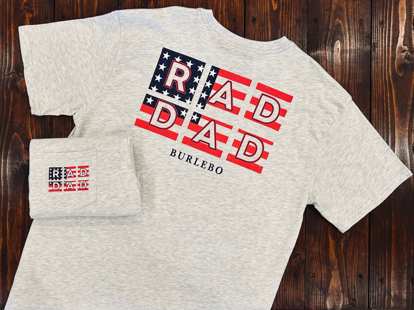 Burlebo - Rad American Dad Heather Ash Grey