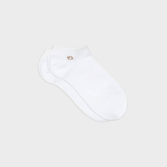 BILLYBELT - Plain White Combed Cotton Ankle Socks