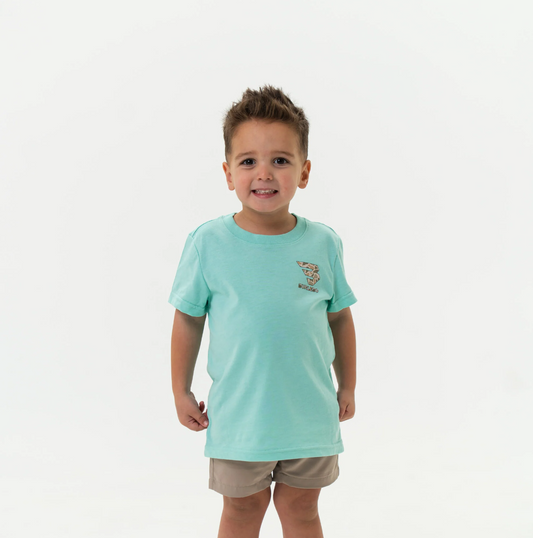 Burlebo - Youth Short Sleeve Mallard Camo Dog Island Reef