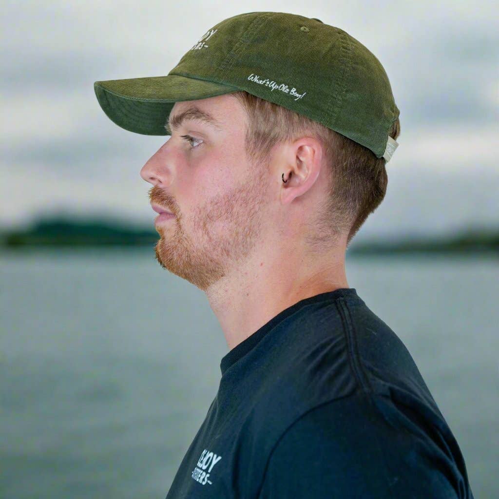 Ole Boy Outfitters - OLE BOY Classic Logo Corduroy Dad Hat - Green