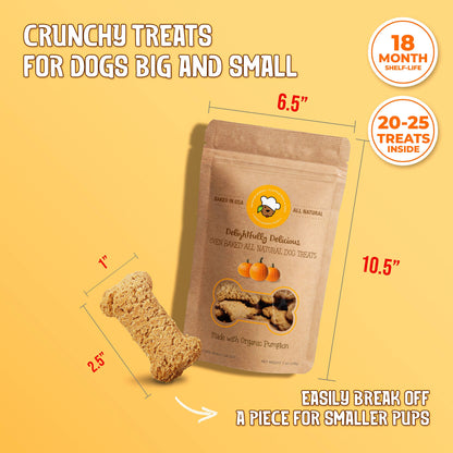 Delightfully Delicious Dog Treats - Organic Pumpkin Dog Treats