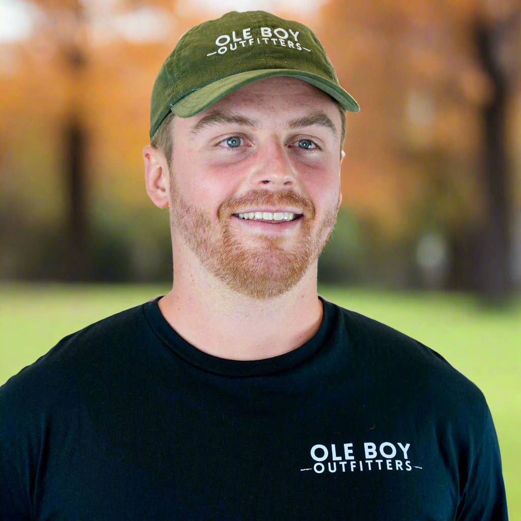 Ole Boy Outfitters - OLE BOY Classic Logo Corduroy Dad Hat - Green