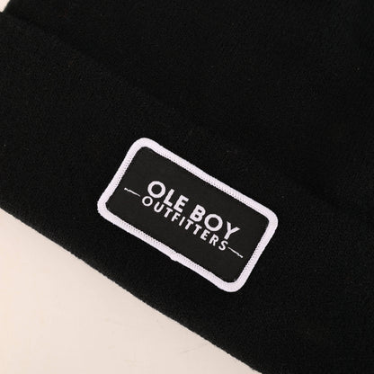 Ole Boy Outfitters - OLE BOY Black Classic Logo Beanie