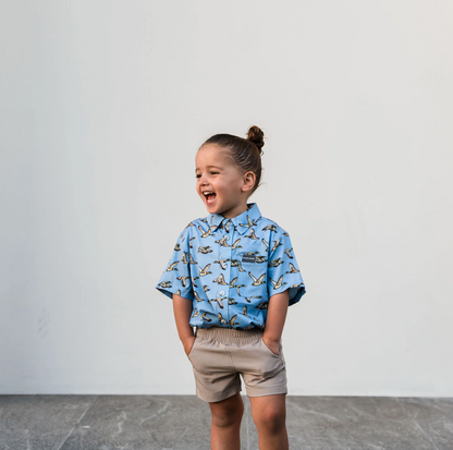 Burlebo - Youth Everyday Short Cobblestone Khaki Duck Hunt Pocket