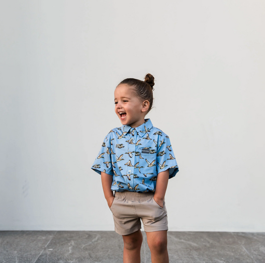 Burlebo - Youth Everyday Short Cobblestone Khaki Duck Hunt Pocket