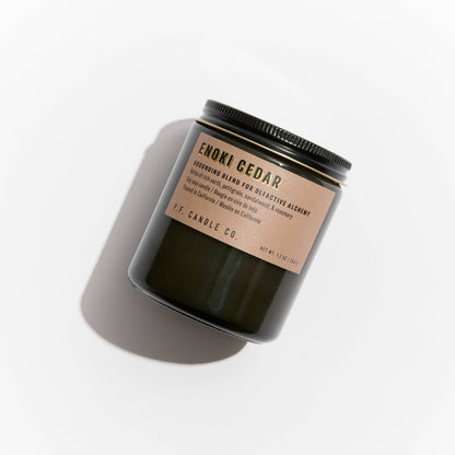 P.F. Candle Co. - Enoki Cedar 7.2 oz. Alchemy Soy Candle